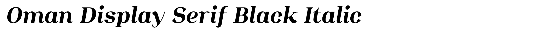 Oman Display Serif Black Italic image